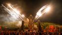 Fireworks party stage q-dance q-base 2012 wallpaper