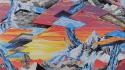 Paintings mountains landscapes surrealism artwork adam friedman wallpaper