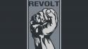 Revolution fist radical wallpaper