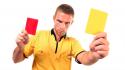 Sports relaxation yellow card wallpaper