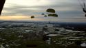 Military parachuting air wallpaper