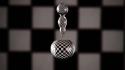 Water drops chess board wallpaper