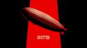 Zeppelin digital art bands red and black wallpaper