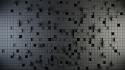 3d view abstract blocks gray cubes wallpaper