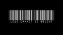 Black and white love minimalistic typography barcode wallpaper