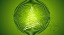 Green design vector christmas trees wallpaper