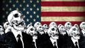 Skulls suit grunge artwork american flag alex cherry wallpaper