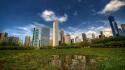 Cityscapes chicago low-angle shot skies wallpaper