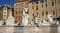 Fountains rome italy neptune statues wallpaper