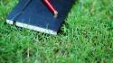 Grass pens notebook herbs wallpaper
