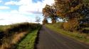 Trees fields scotland roads hdr photography skies wallpaper