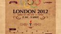 Vintage london calendar olympics july posters 2012 wallpaper