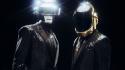Funky helmets dj musicians electronic music suit-jacket wallpaper