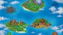 Games clouds landscapes islands maps artwork sea wallpaper