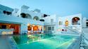 Greece swimming pools grace mykonos wallpaper
