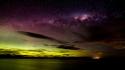 Nature stars aurora borealis milky way skyscapes skies wallpaper