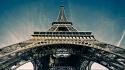 Eiffel tower paris france low-angle shot wallpaper
