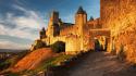Nature france medieval carcassonne wallpaper