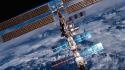 Outer space international station wallpaper
