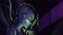 Pregnant cyborgs mother cyberpunk digital art humanoid wallpaper