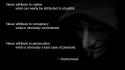 Anonymous quotes masks hood wallpaper