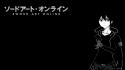 Black background sword art online kirigaya kazuto wallpaper