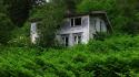 Landscapes trees forests houses abandoned house wallpaper