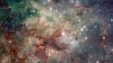 Outer space galaxies nebulae wallpaper