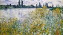 Paintings flowers rivers claude monet impressionism wallpaper