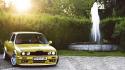 Bmw yellow cars auto e30 wallpaper
