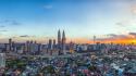 Cityscapes malaysia petronas towers wallpaper