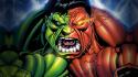 Hulk (comic character) comics artwork red wallpaper