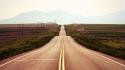 Landscapes desert roads road pole wallpaper