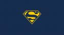 Minimalistic dc comics superman logos logo symbols wallpaper