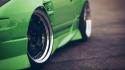 Nissan silvia alloys cars green sports wallpaper