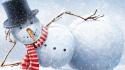 Snowmen christmas snowman wallpaper