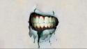 Teeth artwork simple background ripped jason levesque wallpaper