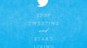 Twitter keep calm and simple social network wallpaper