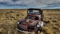 Cars classic wreckage wallpaper