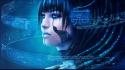 Eyes technology cyberpunk science fiction artwork wires wallpaper
