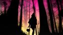 Forest fairy tales red riding hood wallpaper