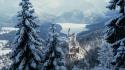 Mountains landscapes nature snow neuschwanstein castle wallpaper