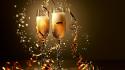 New year holidays champagne 2013 wallpaper