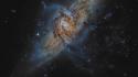 Outer space stars galaxies hubble wallpaper