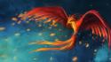 Phoenix fantasy art digital airbrushed fan philomena wallpaper