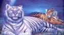 Tigers artwork wallpaper
