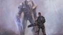 Video games halo wars elite artwork energy sword wallpaper