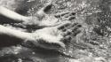 Water hands grayscale walter chappell wallpaper