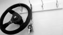 Black and white cars steering wheel keys wallpaper