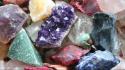 Colors crystals digital art geology minerals wallpaper